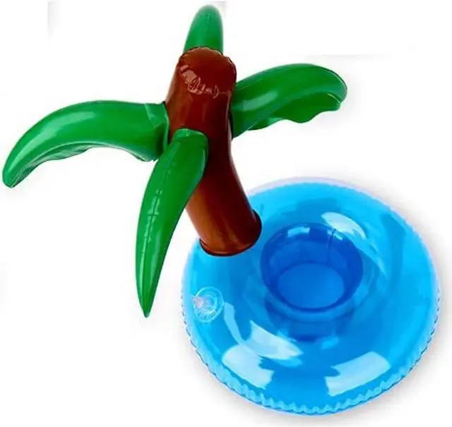 Main image of Palm Tree Pool Side Cup Holder Inflatable Water Fun Drink Float