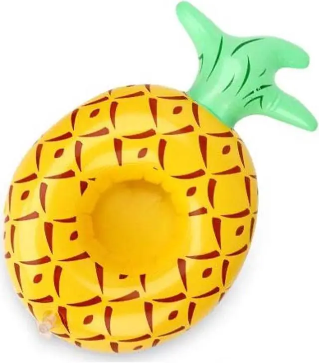Main image of Pineapple Pool Side Cup Holder Inflatable Water Fun Drink Float