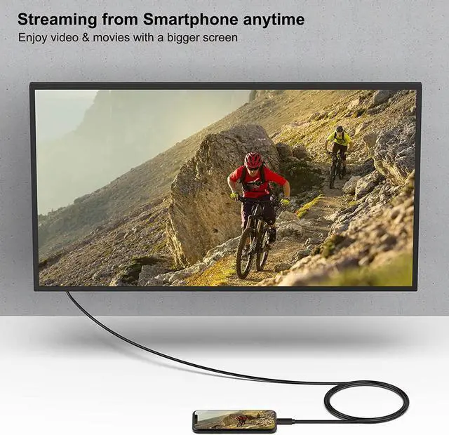 Alt view image 3 of 7 - BENFEI USB C to DVI 6 Feet Cable, USB Type-C to DVI Cable [Thunderbolt 3/4] Compatible with iPhone 15 Pro/Max, MacBook Pro/Air 2023, iPad Pro, iMac, S23, XPS 17, Surface Book 3 and More