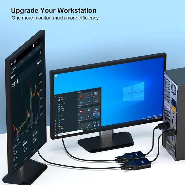 Alt view image 7 of 7 - DisplayPort to DVI Gold-Plated DP to DVI Adapter (Male to Female) Compatible for   HP and Other Brand