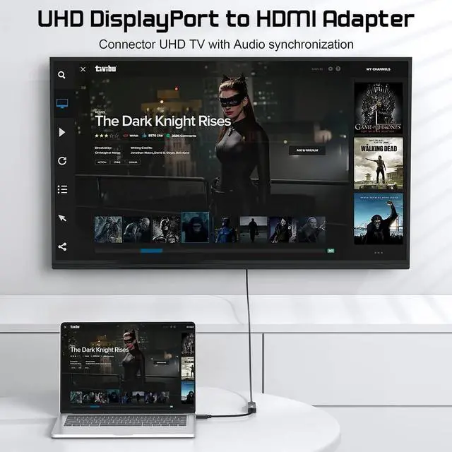 Alt view image 3 of 7 - DisplayPort to HDMI Adapter 5-Pack Display Port DP to HDMI Adapter Cable Male to Female Compatible with Computer Monitor TV Projector (5 Black)