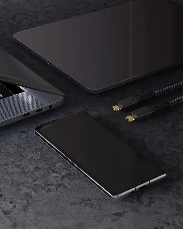Alt view image 7 of 7 - Maxonar [1Ft] Thunderbolt 4 Cable 40Gbps with 100W Charging and 8K/5K@60Hz Compatible with Thunderbolt 4/3, USB4, and USB C