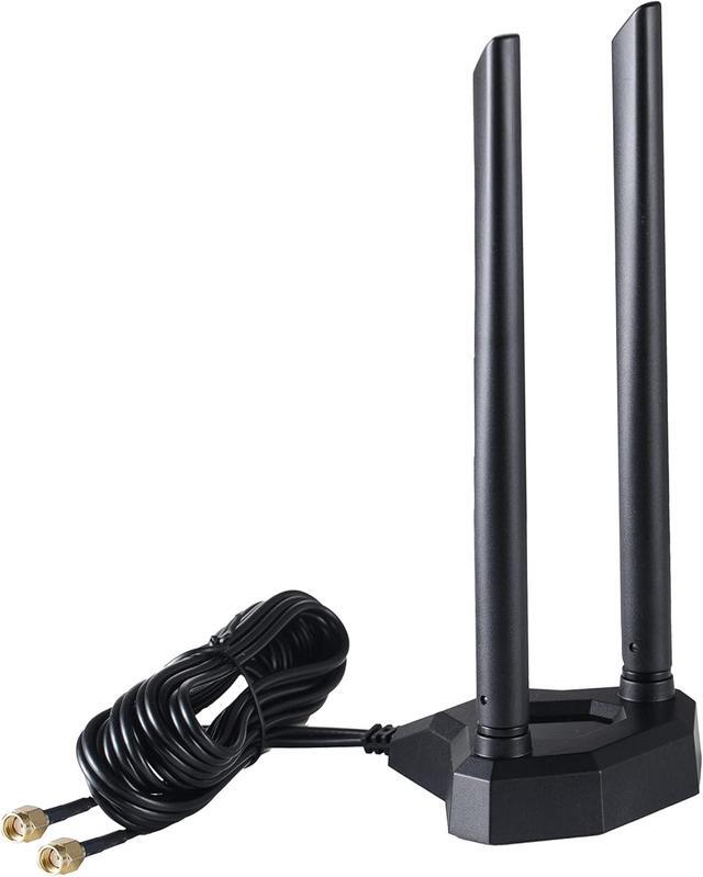 Dual Band 6dBi WiFi Antenna - RP-SMA Connector For 2.4GHz/5GHz Range Extenders & Routers