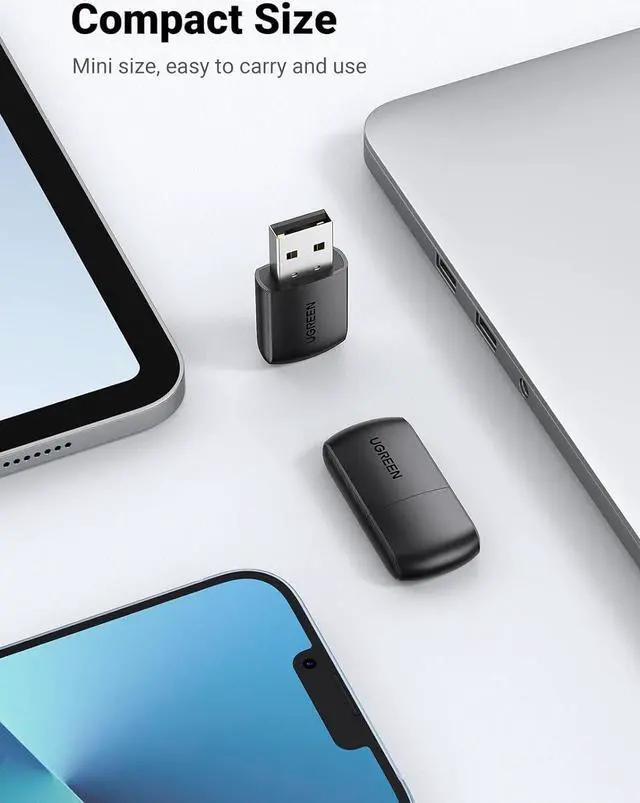 Alt view image 6 of 6 - AC650 USB WiFi Adapter for Desktop PC 5G 2.4G Dual Band WiFi Dongle Mini Wireless USB Computer Network Adapter Compatible with Windows 11 10 8.1 8 7