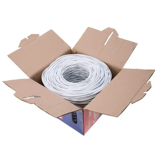 Alt view image 2 of 4 - Satmaximum CAT6 1000ft UTP White Ethernet Solid Cable 550Mhz LAN Cable 23AWG RJ45 Network Wire Bulk (White)