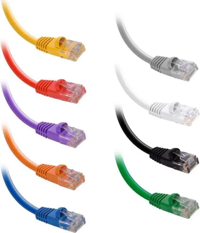 Alt view image 6 of 6 - InstallerParts CAT6 Cable UTP Booted [White] - [0.5 FT] - [10 Pack] - Professional Series - 10Gbps, Cat6 Patch Cable, Cat 6 Patch Cable, Cat6 Ethernet Cable, Network Cable, Internet Cable