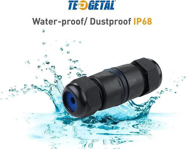 Alt view image 7 of 7 - Waterproof RJ45 Connector 2 Pack IP68 Cat6/Cat5E/Cat5 Coupler Shielded for Outdoor Ethernet LAN Cable Extender Female to Female