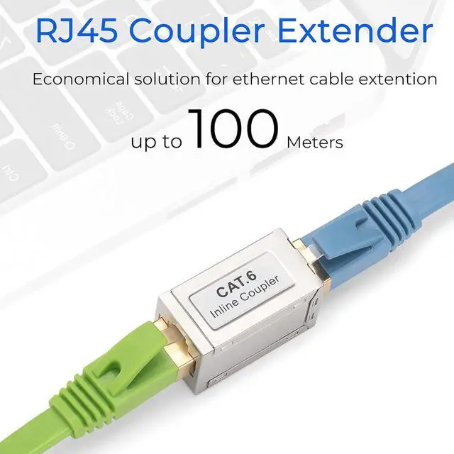 Alt view image 2 of 7 - RJ45 Coupler Shielded Inline Adapter 15 Pack, Ethernet Cable Extender, Ethernet Coupler Female to Female Connector for Cat7/ Cat6/ Cat5e Cable
