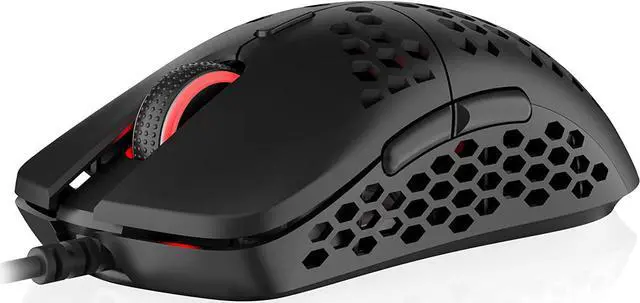 Main image of HK Gaming Mira M Ultra Lightweight RGB Gaming Mouse | Honeycomb Shell | 63 Grams | max 12000 cpi | USB Wired | 6 programmable Buttons | On-Board Memory | Anti Slip Grips | Mira-M Black
