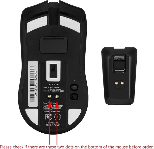 Alt view image 4 of 7 - Charging Dock for Razer Mouse DeathAdder V2 Pro,Naga Pro,Viper Ultimate,and Basilisk Ultimate with 6.6 Feet Cable