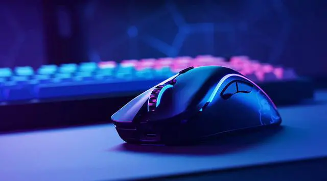 Alt view image 6 of 6 - Glorious Model D Wireless Gaming Mouse - RGB Mouse Wireless - 69 g Superlight Mouse - Ergonomic Computer Mouse - Honeycomb Mouse (Matte Black)