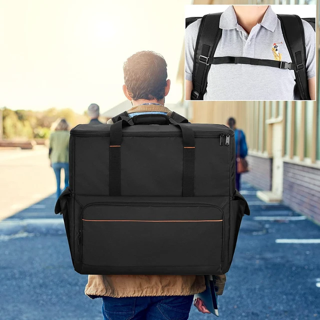 Alt view image 5 of 6 - Computer Desktop Tower Carry Case for ATX/M-ATX PC Travel Backpack