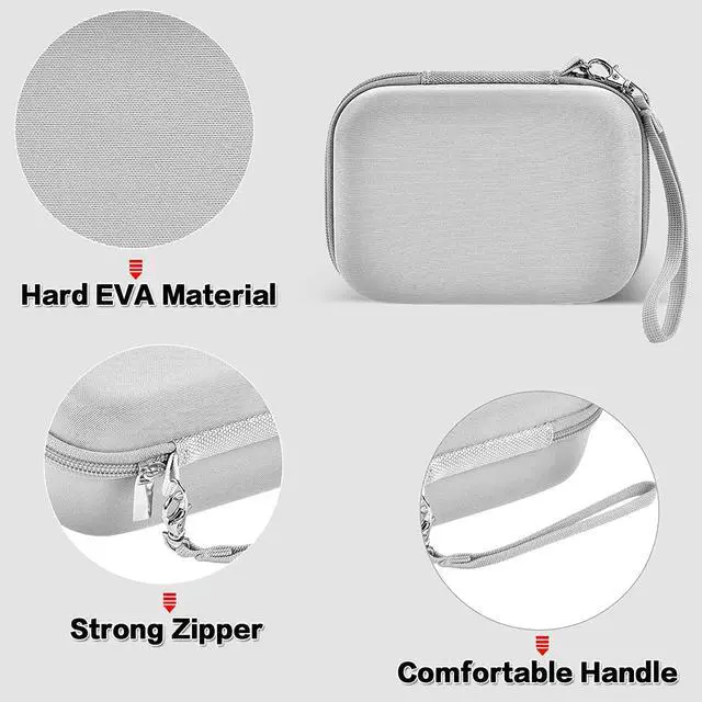 Alt view image 3 of 7 - USB Flash Drive Case Thumb Drive Memory Card SD SDXC SDHC Card Holder Organizer Electronic Accessories Storage Bag for SanDisk/ SamData/ Samsung/ TOPESEL/ PNY/ Memory Stick/ YubiKey - Grey