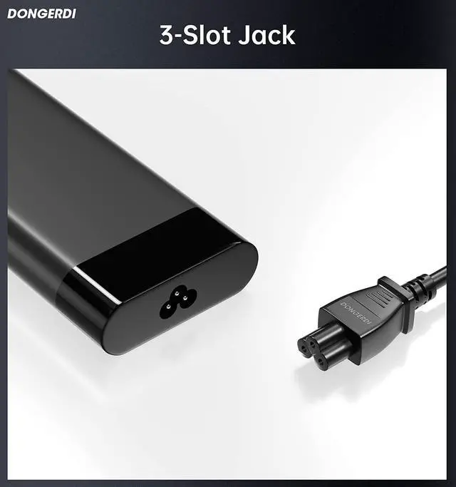 Alt view image 3 of 7 - 150W 7.7A Charger for HP ZBook 15 Studio Create Fury G3 G4 G5 G6 G7 G8, HP OMEN Pavilion Gaming 15 17, HP 150W Slim Smart AC Adapter TPN-CA11 TPN-DA09, HP USB-C Dock G5 Power Supply