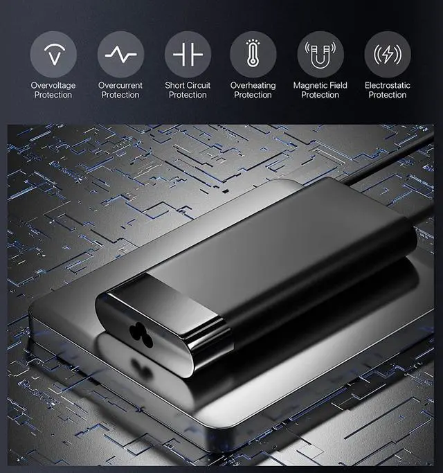 Alt view image 6 of 7 - 150W 7.7A Charger for HP ZBook 15 Studio Create Fury G3 G4 G5 G6 G7 G8, HP OMEN Pavilion Gaming 15 17, HP 150W Slim Smart AC Adapter TPN-CA11 TPN-DA09, HP USB-C Dock G5 Power Supply