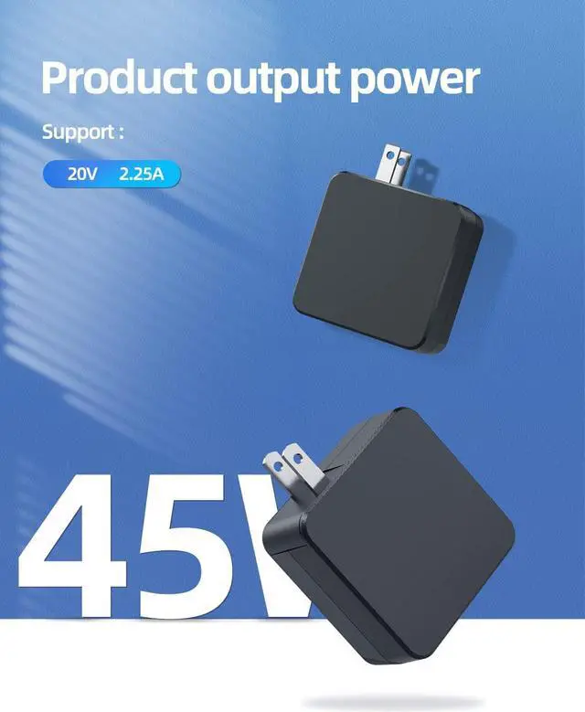 Alt view image 5 of 7 - 45W AC Adapter Charger Fit for Lenovo ADL45WCC PA-1450-55LL ADP-45DW B GX20L23044 Model Ideapad Series Laptop Power Supply Cord