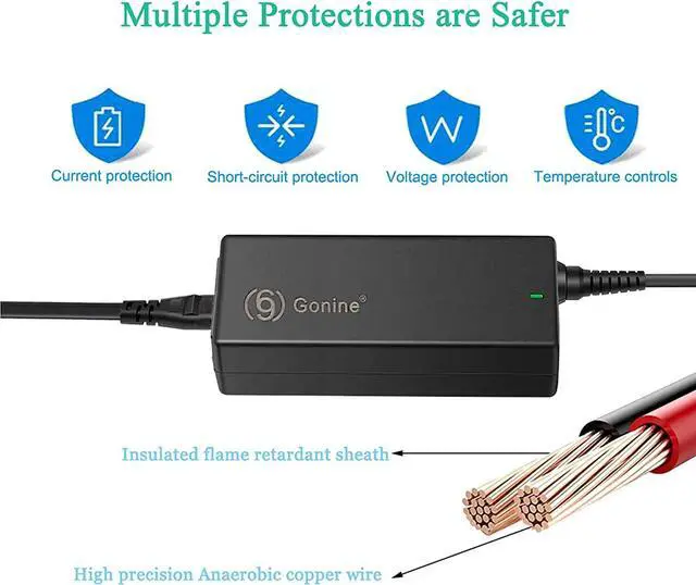Alt view image 5 of 7 - Gonine 90W Universal Laptop Charger, 110-240V AC to DC 19V 19.5V 20V 18.5V 15V 16V AC Power Supply Adapter, Compatible with HP Dell Acer Asus Toshiba Gateway Lenovo Notebook.