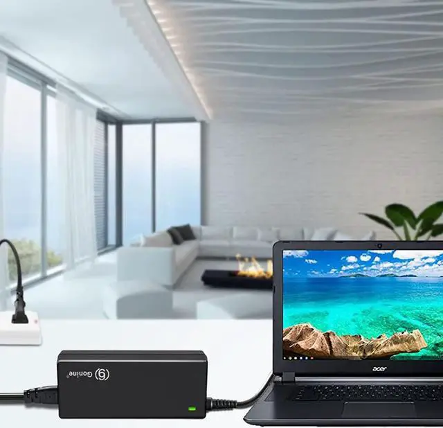 Alt view image 4 of 7 - Gonine Laptop Charger for Gateway, 19V 3.42A Power Supply Cord, 19Vdc 65W 60W 45W AC to DC Power Adapter for 19Volt Gateway Toshiba Acer Laptop, JBL Speaker, Samsung LG LCD Monitor.