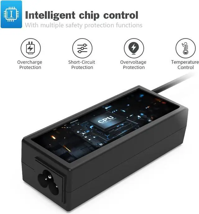 Alt view image 3 of 7 - 65W/45W Laptop Ac Adapter Charger for Lenovo IdeaPad Yoga 13 13-2191;Thinkpad T430 T440 T440S T440P T450 T460 T460S T540P T560 E440 E450 E550 E560 G50 G50-45 G50-70 G50-80 Z50 Power Supply Cord Plug