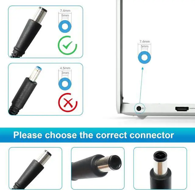 Alt view image 5 of 7 - AC Adapter Charger Power Supply for HP Probook 4430s 4440s 4510s 4520s 4530s 4535s 4540s 4545s 4730s 6560b 6570b 6555b 6475b 6470b 6460b, for Compaq CQ40 CQ50 CQ56 CQ57 CQ60 CQ61 CQ70 etc.
