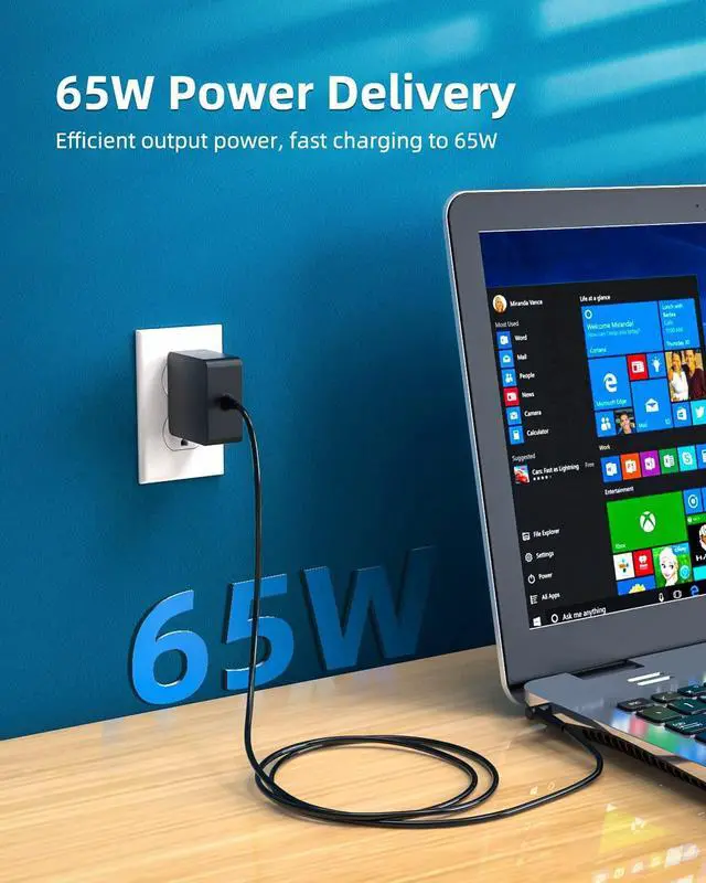 Alt view image 7 of 7 - Laptop Charger for Asus, (UL Safety Certified) - 65W 45W 33W Round Connector