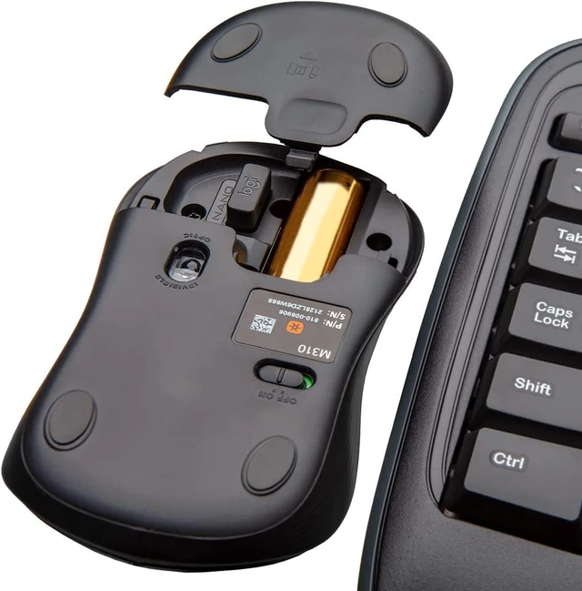 Alt view image 6 of 7 - MK335 Full Size Quiet Wireless Keyboard Mouse Combo - Black/Silver