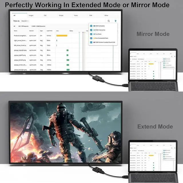 Alt view image 6 of 7 - HDMI to VGA Uni-Directional HDMI Computer to VGA Monitor Adapter (Female to Male) with 3.5mm Audio Jack Compatible with TV Stick Computer Desktop Laptop PC Monitor Projector  Xbox