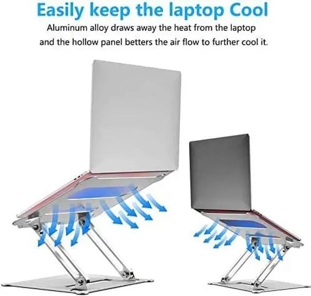 Alt view image 6 of 6 - Laptop Stand,Suturun Ergonomic Detachable Computer Stand for Laptop Riser for Desk,Portable Aluminum Laptop Stand Riser Holder Notebook Stand Compatible with 10 to 15.6 Inches Notebook Computer