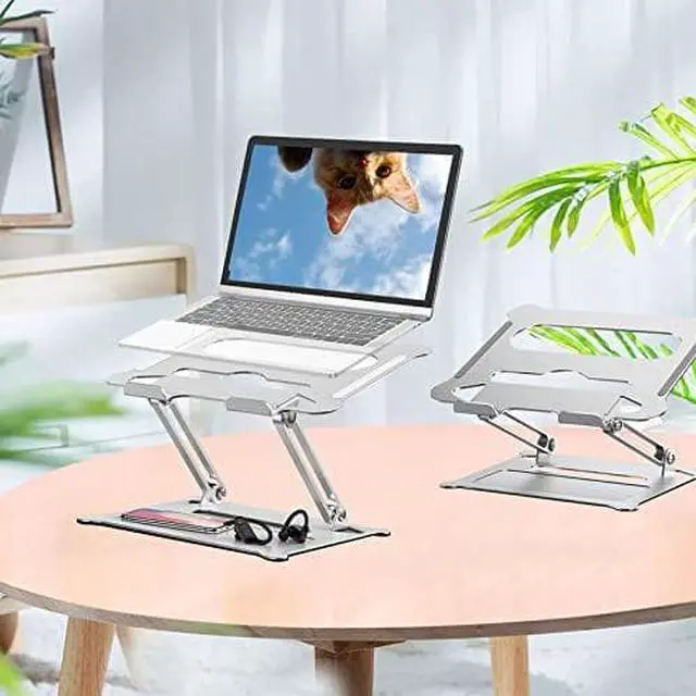 Alt view image 2 of 6 - Laptop Stand,Suturun Ergonomic Detachable Computer Stand for Laptop Riser for Desk,Portable Aluminum Laptop Stand Riser Holder Notebook Stand Compatible with 10 to 15.6 Inches Notebook Computer
