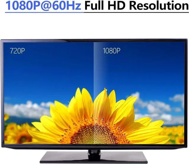 Alt view image 3 of 7 - VGA to HDMI Adapter with Audio (PC VGA Output Source to TV/Monitor with HDMI Input Display) VGA Male to HDMI Female Converter for Monitor 1080p VGA HDMI Adapter USB Powered