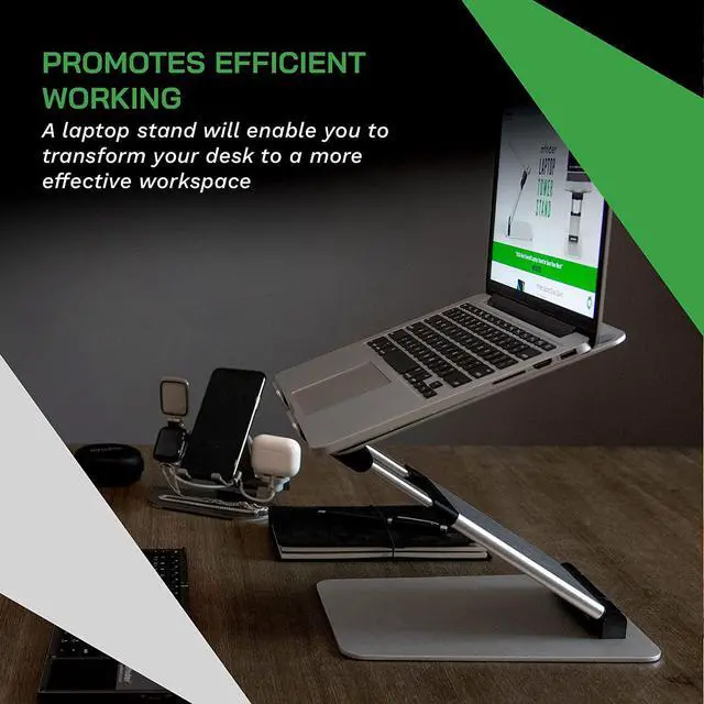 Alt view image 5 of 6 - obVus Solutions Adjustable Laptop Tower Stand | Multiple Awards from Top Technology, Business and Health Magazines | Sitting to Standing in Seconds | Reduce Back and Neck Pain | Designed in The USA