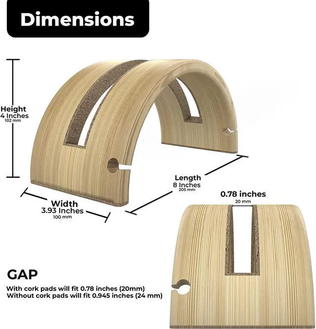 Alt view image 2 of 6 - Kothar Wood Vertical Laptop Stand for Desk, Natural Bamboo, Space-Saving Desktop Dock for Apple MacBook, Microsoft Surface, iPad, Tablets and More