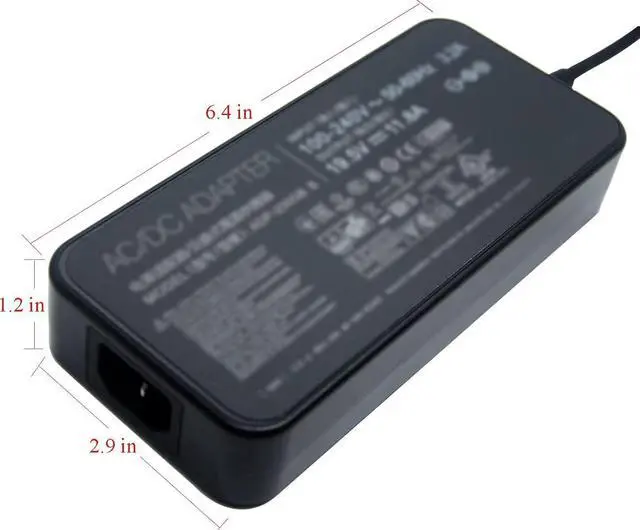 Alt view image 3 of 4 - 240W ADP-240EB B 20V 12A AC Adapter Power Supply for ASUS ROG 15 GX550LXS RTX2080 S15 S17 G15 G513 GX550LXS RTX2080 G733QM G733QR G733QS G733QSA RTX2080 Laptop Charger 6.0 * 3.7mm