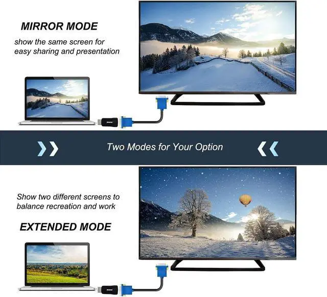 Alt view image 6 of 7 - HDMI to VGA Adapter Converter with 3.5mm Audio Jack Cablle HDMI to VGA Converter Male to Female Gold-Plated Connector HD Video 1080P for Laptop PC Monitor etc