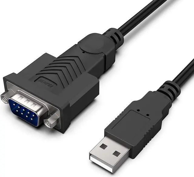 Main image of USB to Serial Adapter 6 Feet USB to RS-232 Male (9-pin) DB9 Serial Cable Prolific Chipset Windows 11/10/8.1/8/7 Mac OS X 10.6 and AboveNot VGA
