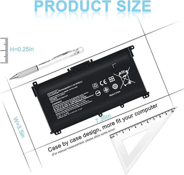 Alt view image 2 of 7 - HTO3XL Laptop Replacement L11119-855 HT03XL Battery for HP Pavilion 14 15 17 15-CS 15-DA 15-DB Series 15-DA0012DX 14-CE0068ST 15-CS3073CL 15-CS3153CL 15-CS2064ST 15-DA0014DX Fits HT03041XL HSTNN-LB8M
