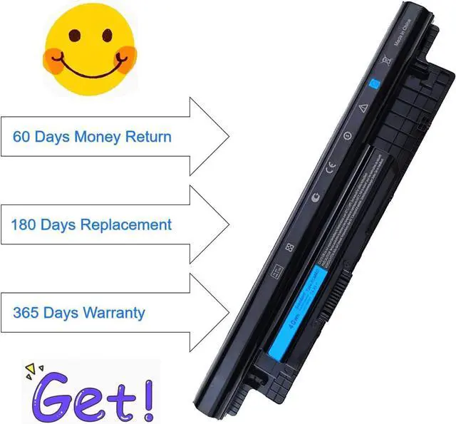Alt view image 7 of 7 - 40Wh XCMRD Laptop Battery for Dell Inspiron 15 3000 Series 3521 3531 3537 3541 3542 15R 5537 5521 17R 17 3721 3737 5737 5721 14R 14 3421 3437 5421 5437 7447 Latitude 3440 3540 Vostro 2421 2521 P28F