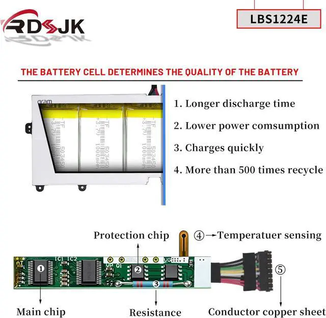 Alt view image 4 of 7 - LBS1224E LBR1223E Laptop Battery for LG Gram 13Z980 13Z990 13Z980-G 13Z980-U 13Z980-A 13Z990 14Z990 14T90N 15Z980 15Z990 17Z990 Gram 2018 13Z980 14Z980 14Z980-U 14Z980-G 15Z980 15Z980-G 7.7V 72Wh