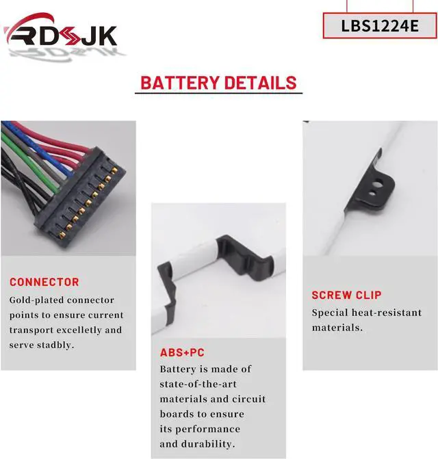 Alt view image 5 of 7 - LBS1224E LBR1223E Laptop Battery for LG Gram 13Z980 13Z990 13Z980-G 13Z980-U 13Z980-A 13Z990 14Z990 14T90N 15Z980 15Z990 17Z990 Gram 2018 13Z980 14Z980 14Z980-U 14Z980-G 15Z980 15Z980-G 7.7V 72Wh