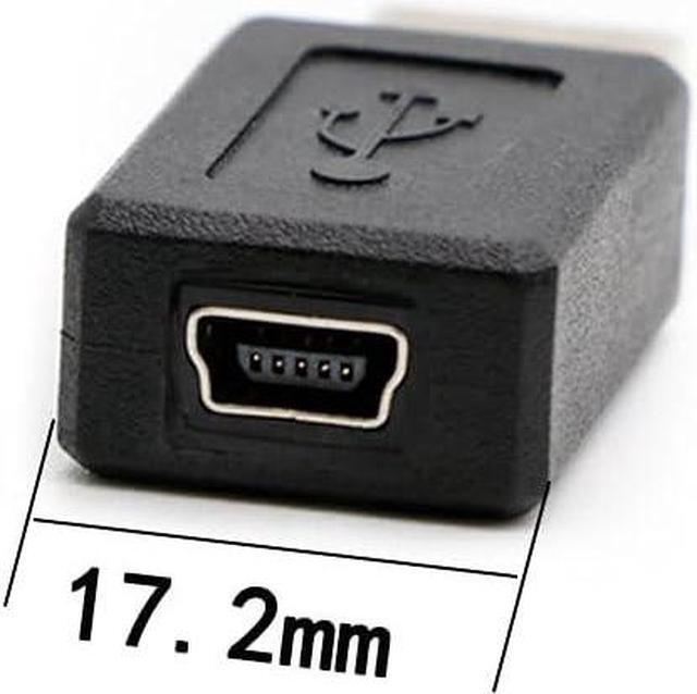 Alt view image 4 of 5 - 3 Pack USB 2.0 A Male to USB B Mini 5 Pin Female Adapter Converter