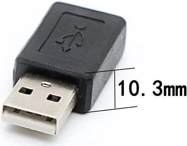 Alt view image 5 of 5 - 3 Pack USB 2.0 A Male to USB B Mini 5 Pin Female Adapter Converter