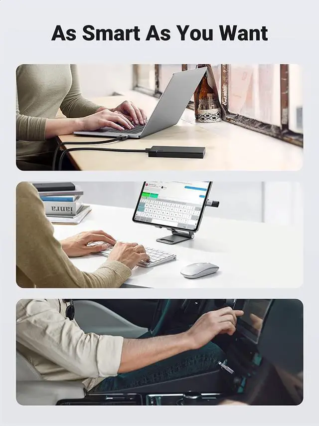 Alt view image 7 of 7 - USB C to USB Adapter (2 Pack) USB C Adapter USB C Male to USB 3.0 Female Adapter Compatible with MacBook Pro MacBook Air iPhone 15 iPad Pro and More Type C or Thunderbolt 3 Devices