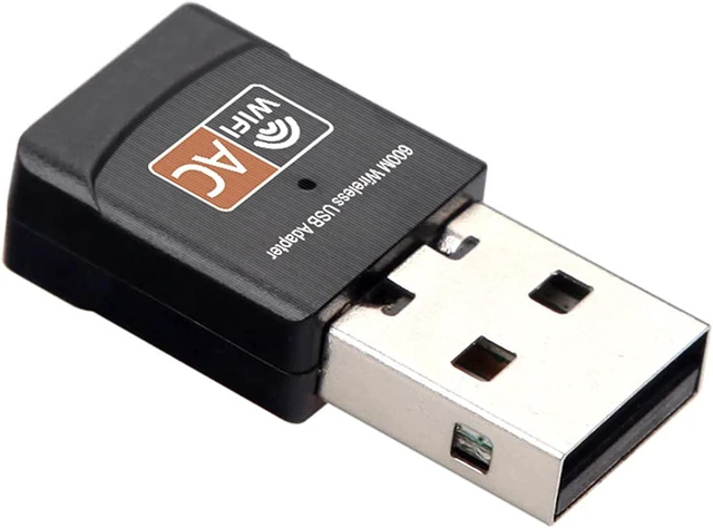 Main image of USB WiFi Adapter for PC, AC600M USB 2.0 WiFi 5 Dongle 802.11ac Wireless Network Adapter with Dual Band 2.4GHz/5Ghz for Desktop Laptop Support Windows 10/8/7/XP, MAC OS, Linux etc