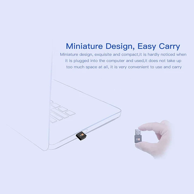 Alt view image 3 of 7 - USB WiFi Adapter for PC, AC600M USB 2.0 WiFi 5 Dongle 802.11ac Wireless Network Adapter with Dual Band 2.4GHz/5Ghz for Desktop Laptop Support Windows 10/8/7/XP, MAC OS, Linux etc