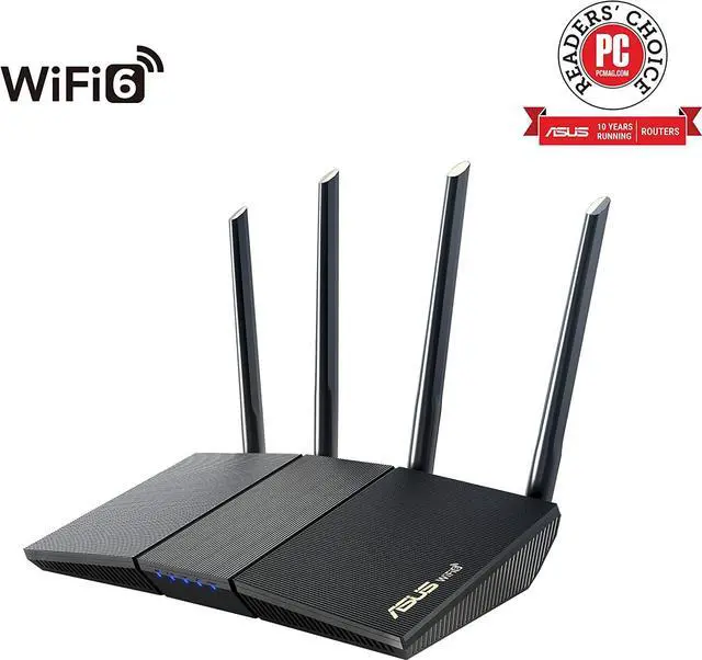 Alt view image 5 of 7 - ASUS RT-AX1800S Dual Band WiFi 6 Extendable Router, Subscription-Free Network Security, Parental Control, Built-in VPN, AiMesh Compatible, Gaming & Streaming, Smart Home