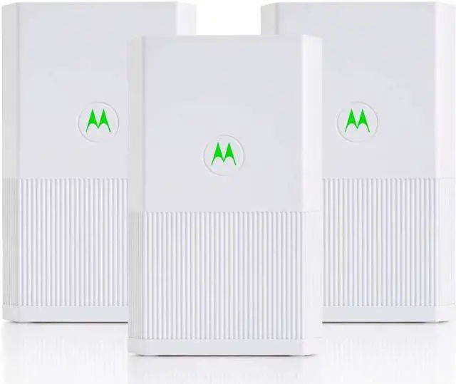 Main image of Motorola MH7023 | WiFi Mesh System (3-Pack) | Replaces Router + Extender | Easy Setup, Network Protection, Parental Controls | AC2200 WiFi Speed | up to 5000 sq ft