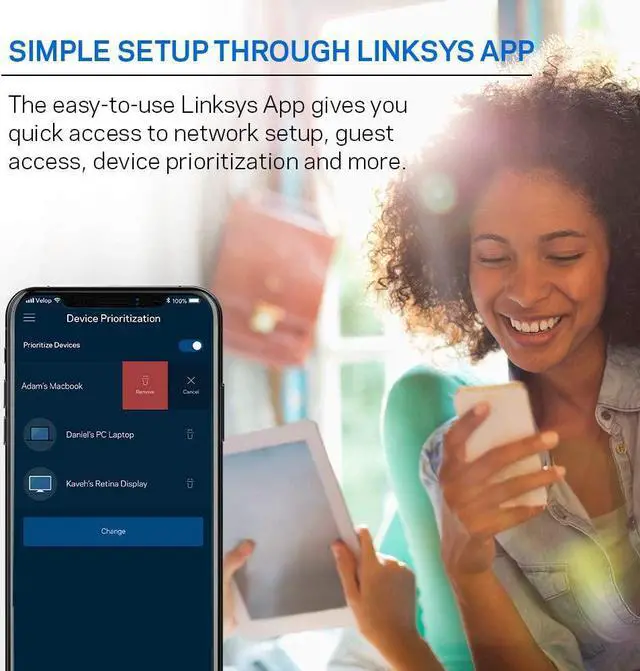 Alt view image 6 of 6 - Linksys EA6350 Dual-Band Wi-Fi Router for Home (AC1200 Fast Wireless Router),Black
