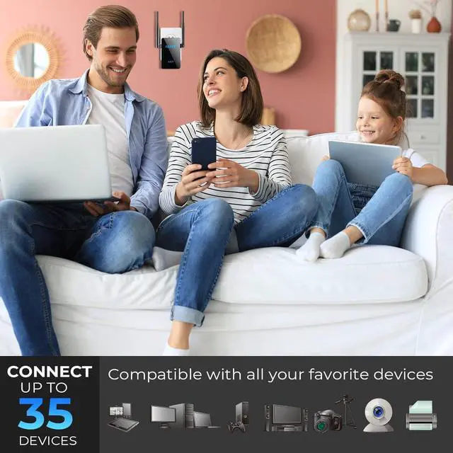 Alt view image 6 of 6 - 2023 WiFi Repeater Signal Booster for Home