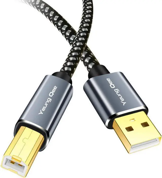 Alt view image 2 of 7 - Printer Cable 100 ft High Speed USB 2.0 A Male to Type B Male Printer Scanner Cable Cord Compatible with        etc (100FT/30M)