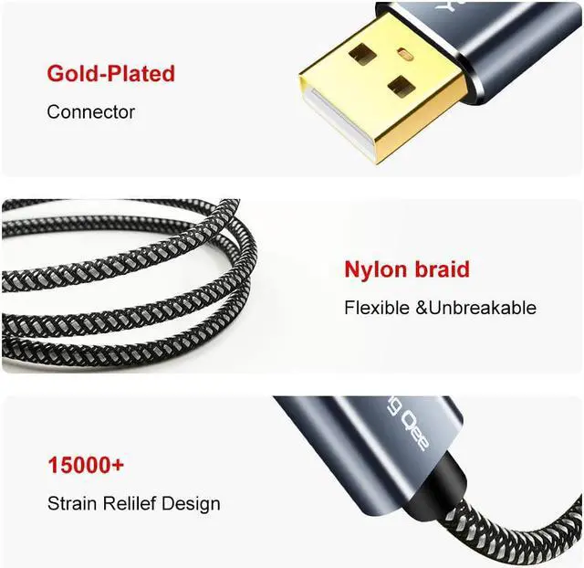 Alt view image 5 of 7 - Printer Cable 100 ft High Speed USB 2.0 A Male to Type B Male Printer Scanner Cable Cord Compatible with        etc (100FT/30M)